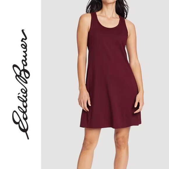 Eddie Bauer Dresses & Skirts - Eddie Bauer Women’s Medium Dark Berry Aster Scoop Neck Mini Dress
